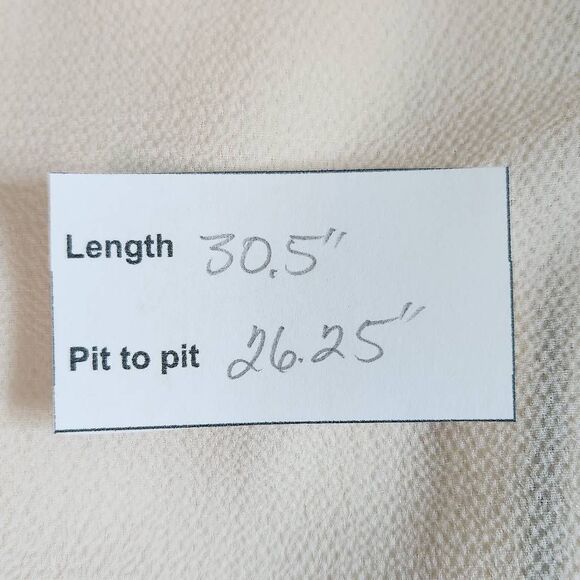 Ashley Stewart Cream Button Down Blouse with Back Zipper NWT Size 22/24 - Picture 13 of 13